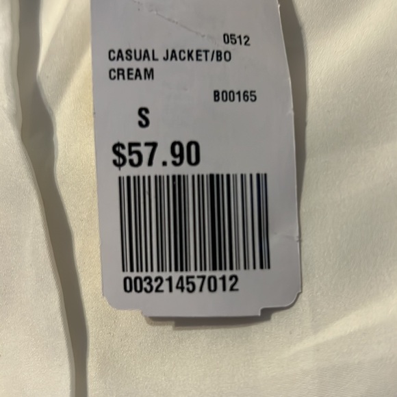 Forever 21 white faux leather jacket. Small. NWT. Smoke & pet free home. - Picture 5 of 6